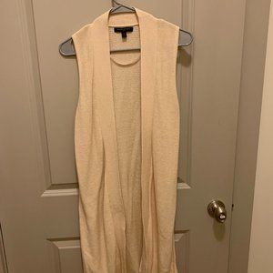 Sleeveless Knit Duster Cardigan